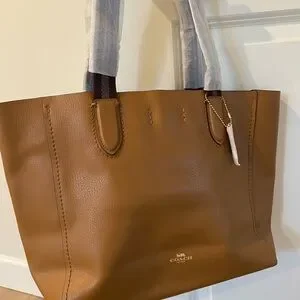 Coach DERBY TOTE COACH F58660 IM LIGHT SADDLE COACH STYLE F58660